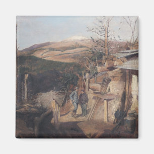 Imã Hartmanswillerkopf, vista de Roche-Sermet, 1915
