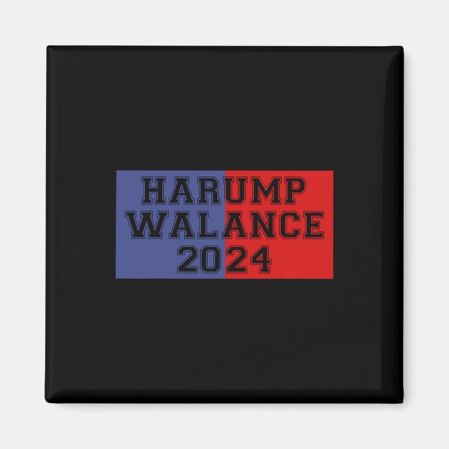 Imã Harump Walance 2024 Shirt Harris Trump Wheimer Van (Frente)