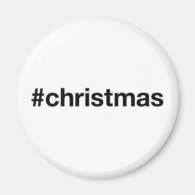 Imã Hashtag CHRISTMAS (Frente)