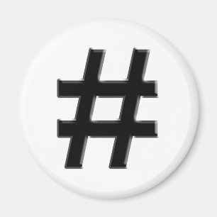 Imã #HASHTAG - Hash Tag Symbol