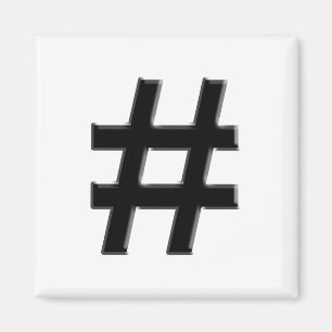 Imã #HASHTAG - Hash Tag Symbol