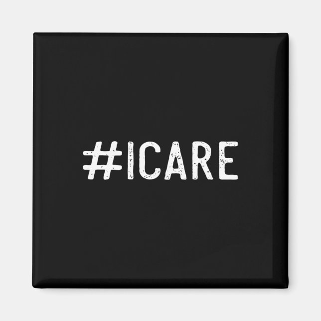 Imã Hashtag ICARE Prevenção Suicídio Sensibilização (Frente)