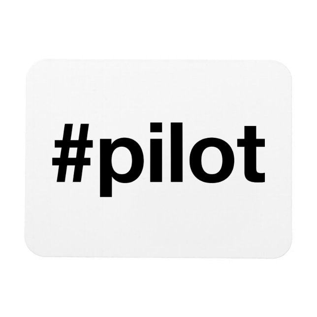 Ímã Hashtag PILOT (Horizontal)