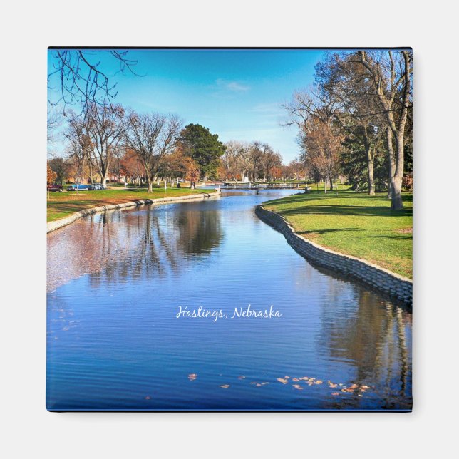Imã Hastings, fotografia da paisagem de Nebraska (Frente)