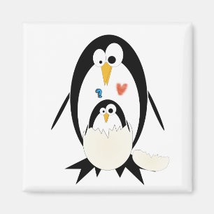 Imã Hatching Penguin Magnet