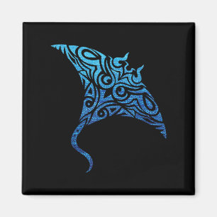 Imã Havaiano Manta Ray Tribal Polynésia Tatuagem Pacif