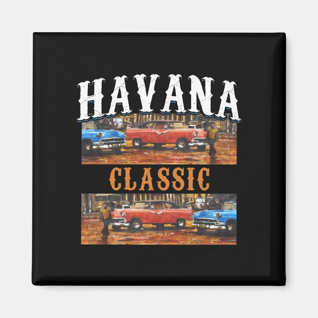 Imã Havana Classic - Arte Carro vintage Cubana (Frente)