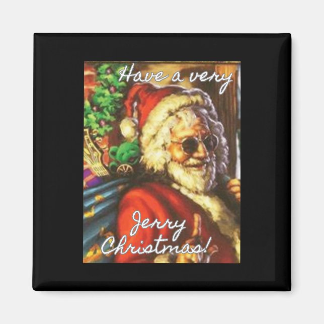 Imã Have A Very Jerry Christmas Garcia Santa Holiday  (Frente)