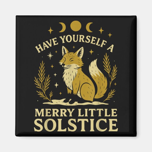 Imã Have Yourself A Merry Little Solstice Fox Mystic  (Frente)