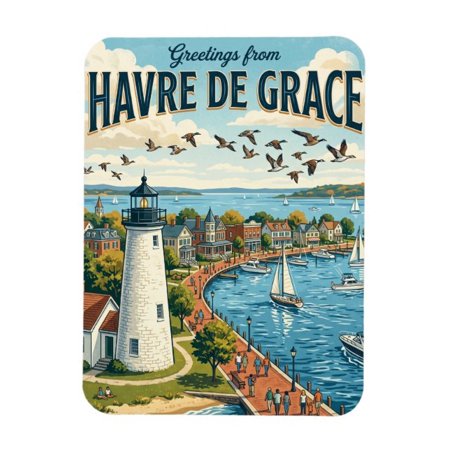 Ímã Havre de Grace Maryland (Vertical)