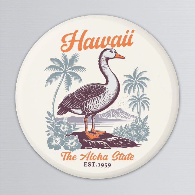 Imã Hawaii Aloha State Goose Graphic  (Criador carregado)