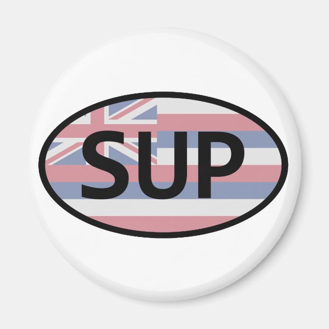 Imã Hawaii Flag Standup Paddling (Frente)