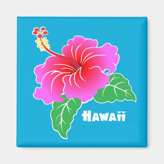 Imã Hawaii Hibiscus (Frente)