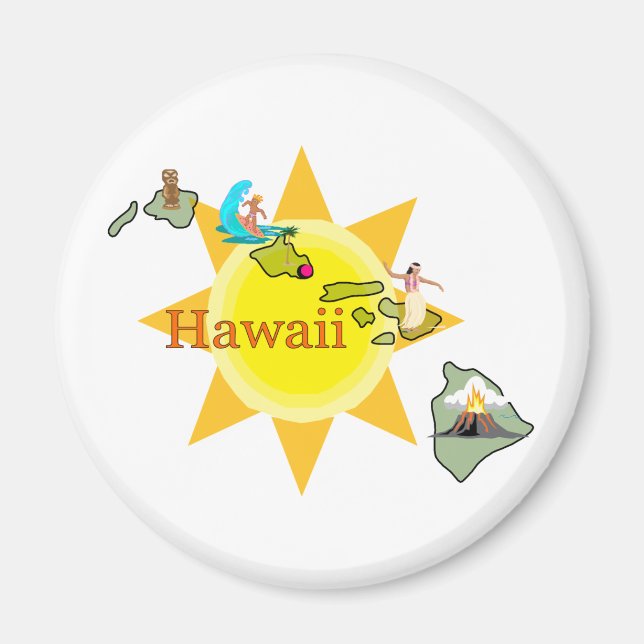 Imã Hawaii Magnet (Frente)
