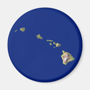 Imã Hawaii Map Magnet