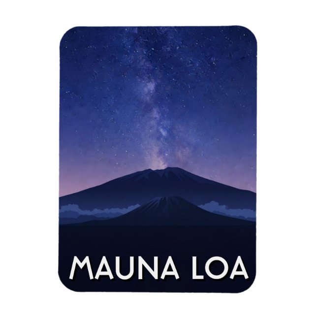 Ímã Hawaii Mauna Loa Travel (Vertical)