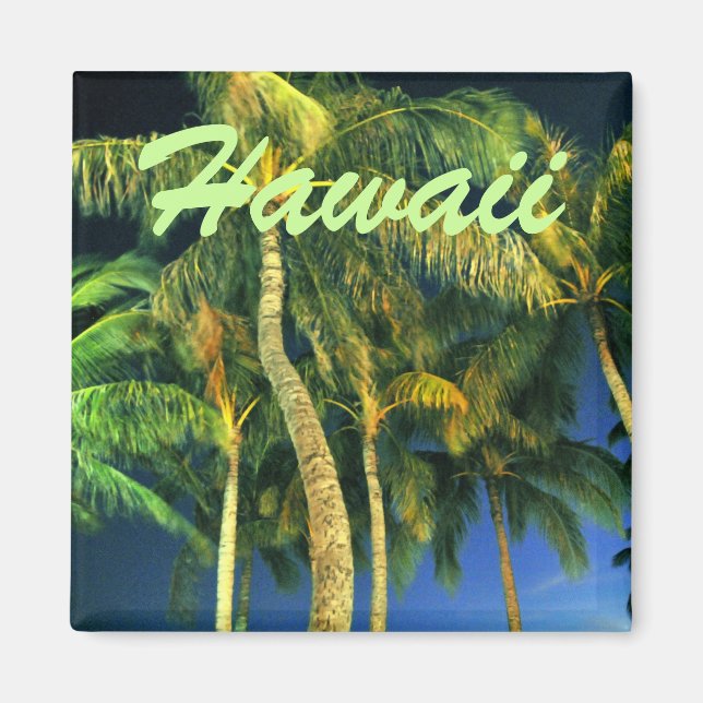 Imã Hawaii Palm Tree Magnet (Frente)