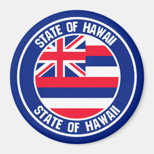Imã Hawaii Round Emblem