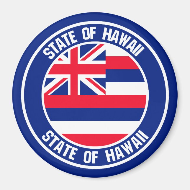 Imã Hawaii Round Emblem (Frente)