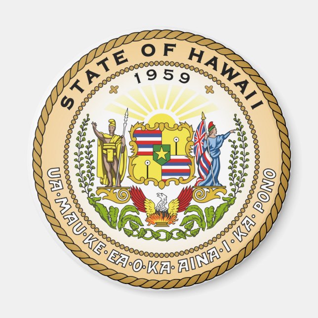 Imã Hawaii State Seal (Frente)