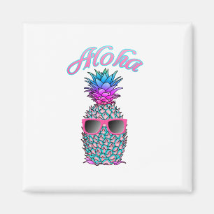 Imã Hawaiian colorido do abacaxi Aloha
