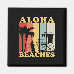Imã Hawaiian Retro anos 80 Style Aloha Beaches Surf Va