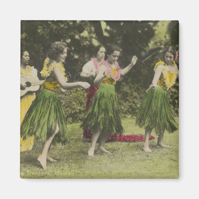 Imã HawaiiHula Dancers em ColorHavaí (Frente)