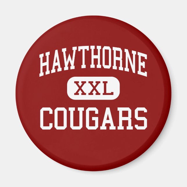 Imã Hawthorne - Cougars - High - Hawthorne California (Frente)
