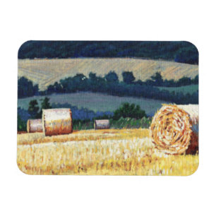 Ímã Haybales no óleo do montanhês em canvas