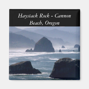 Imã Haystack Rock - Imagem do Oregon em Cannon Beach