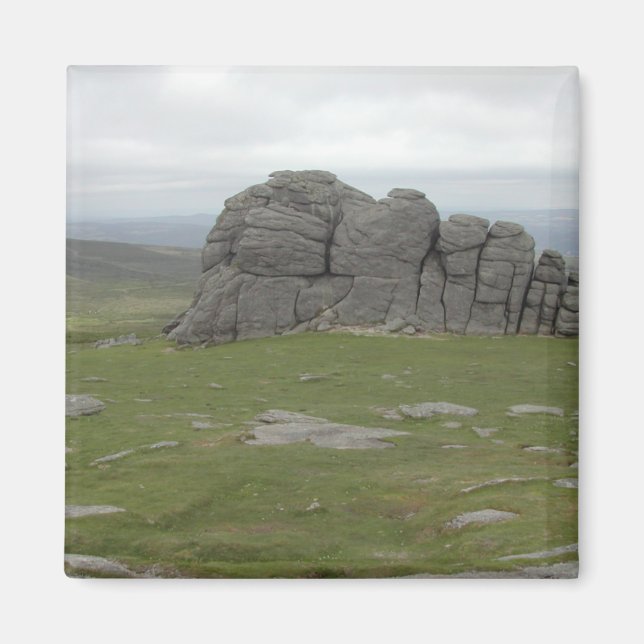 Imã Haytor. Rochas em Devon Inglaterra. (Frente)