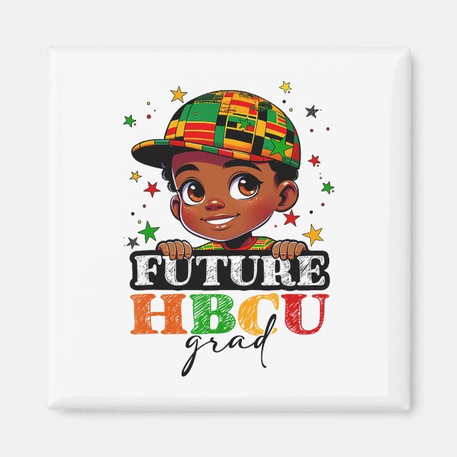 Imã Hbcu Futuro Formando História Negra Rapazes Gradua (Frente)