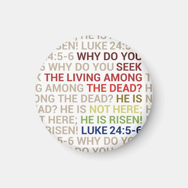 Imã He is Risen (Frente)