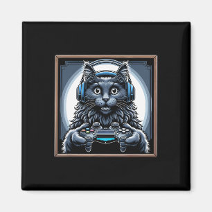 Imã Headphone Jogo de Vídeo Nebelung Gato Jogos