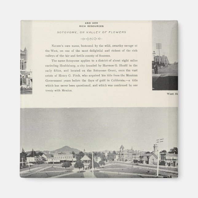 Imã Healdsburg, Califórnia (Frente)