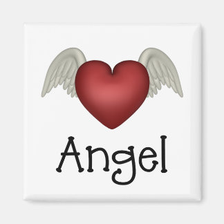 Imã Heart Angel Wings