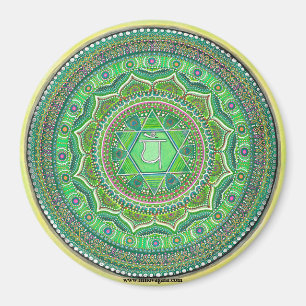 Imã Heart Chakra Mandala Magnets