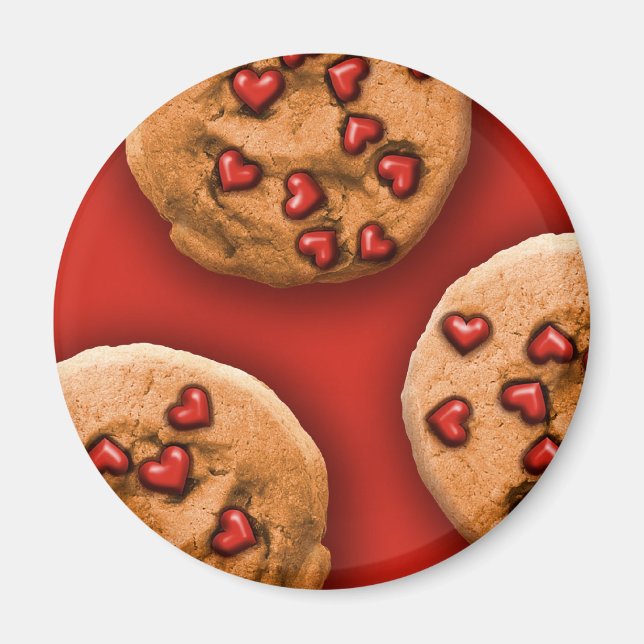 Imã Heart Chip Cookie (Frente)
