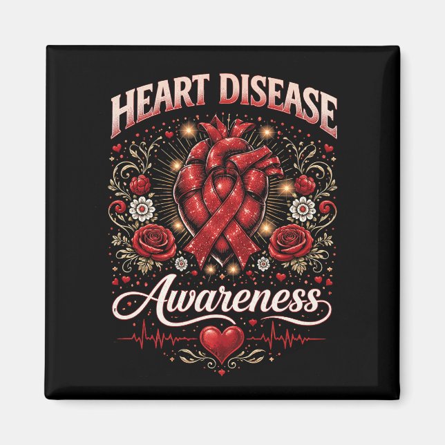 Imã Heart Disease Awareness (Frente)