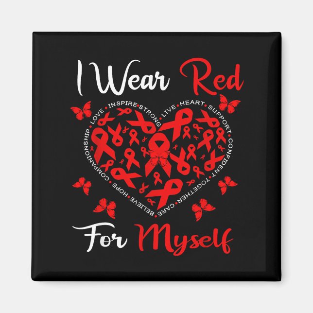 Imã Heart Disease Awareness Month Open Heart Diseases  (Frente)