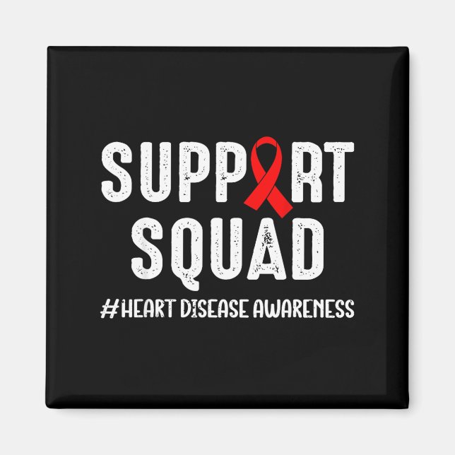 Imã Heart Disease Warrior Support Squad Heart Disease  (Frente)