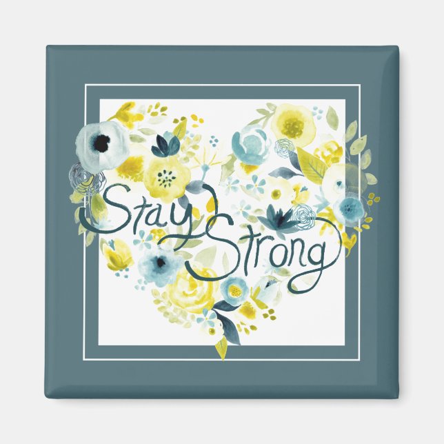 Imã Heart Floral I (Frente)