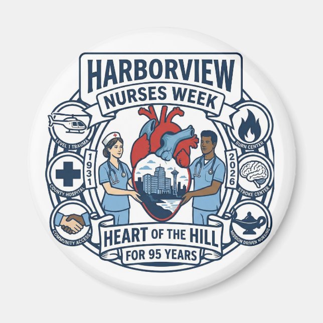 Imã Heart of the Hill Magnet (Design A) (Frente)