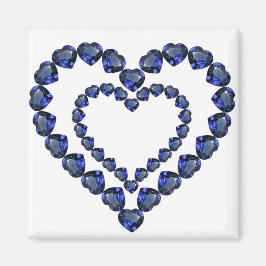 Imã Heart Sapphire Gemstone