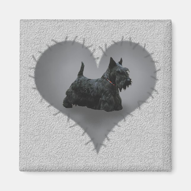 Imã Heart Scottie (Frente)