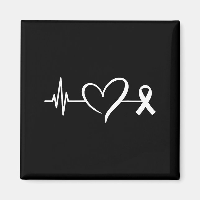 Imã Heart Warrior Heartbeat American Heart Disease Awa (Frente)