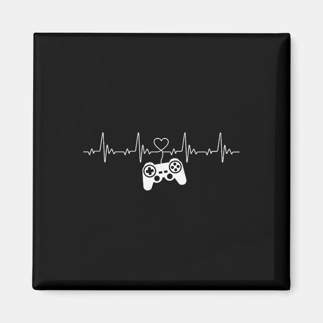 Imã Heartbeat Console Nerd Gaming Gadget Gamer  (Frente)
