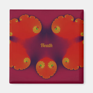 Imã HEATH ~ Red Scarlet Blue e Yellow Patterno ~