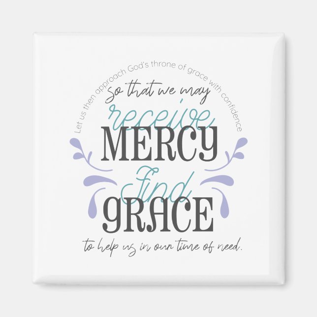 Imã Hebraico 4:16 aspas (Frente)