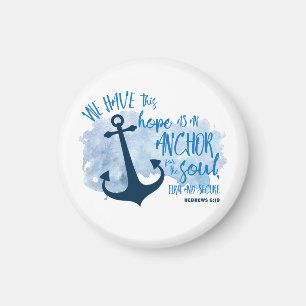 Imã Hebraico 6:19 Anchor Magnet